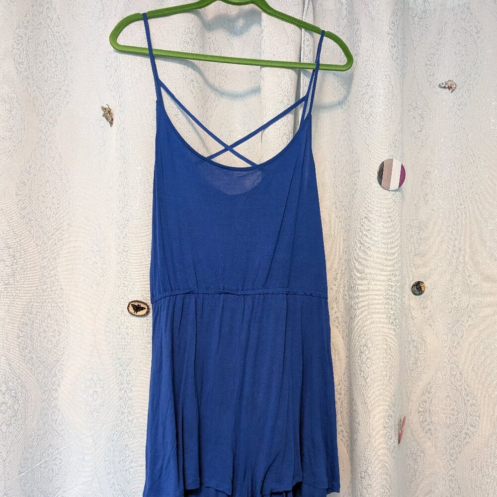 Blue romper playsuit